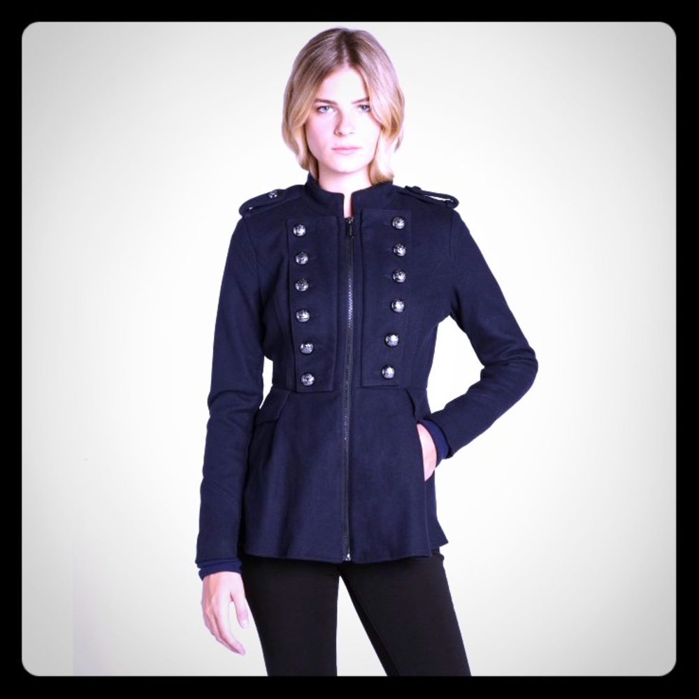 BCBG generation navy blue coat